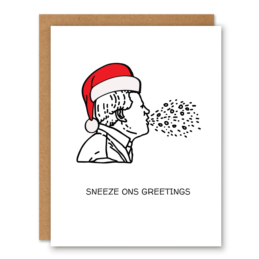 Sneeze-ons Greetings Christmas Card