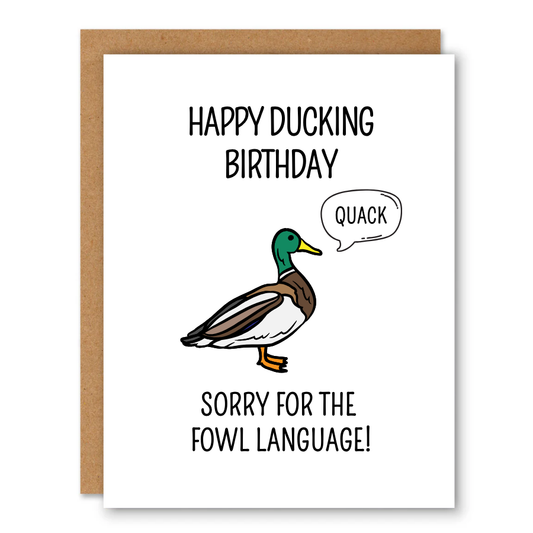 Happy Ducking Birthday Birthday Card