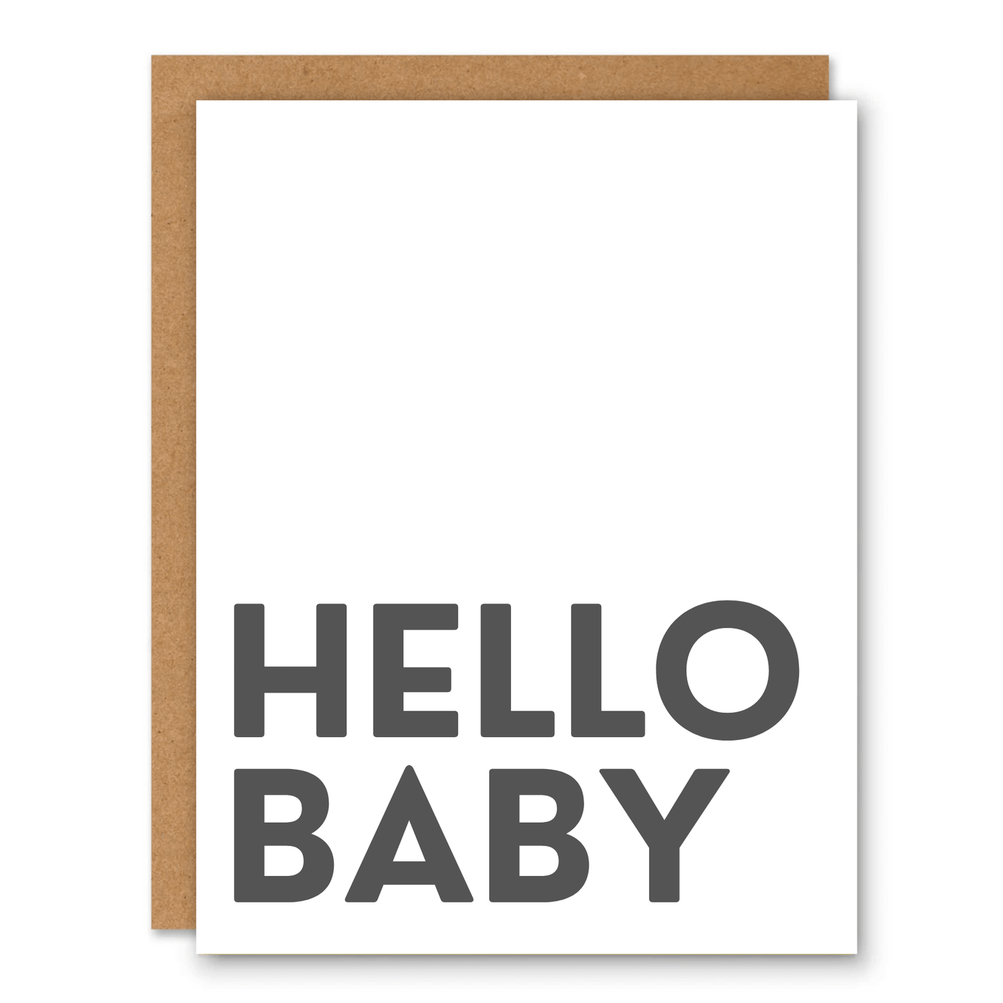 Hello Baby Minimal New Baby Card - Ink and Paper by Aaron
