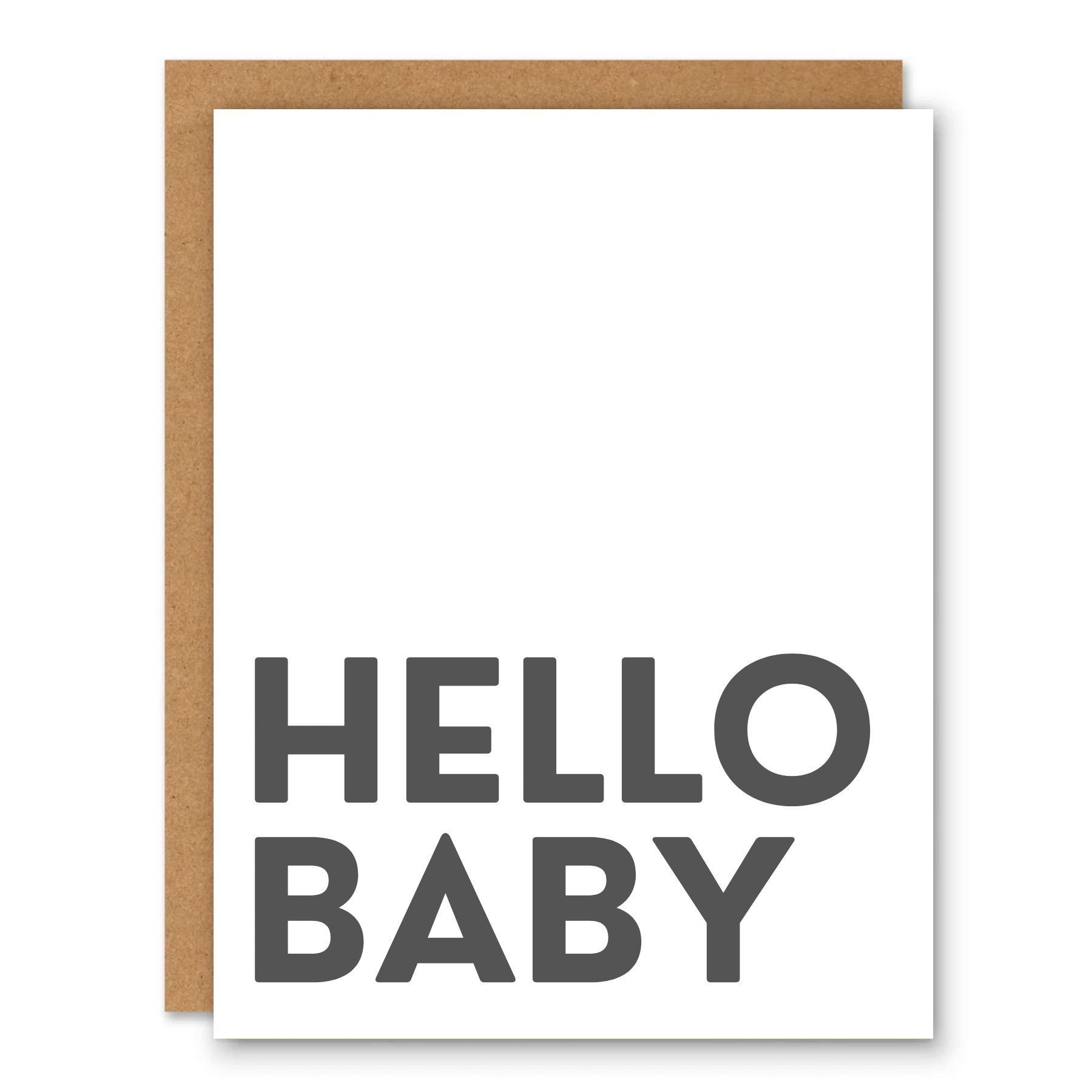 Hello Baby Minimal New Baby Card - Ink and Paper by Aaron