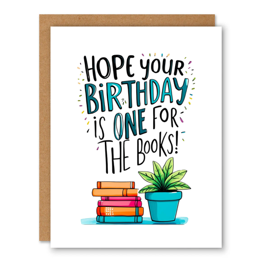 Birthday Is One for the Books Birthday Card