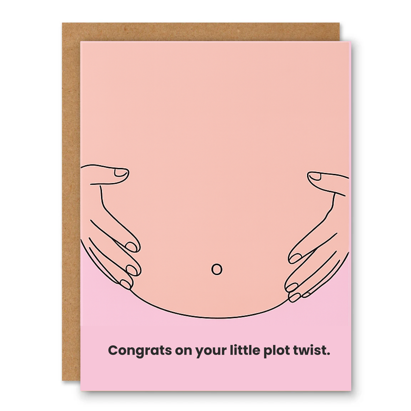 Congrats On Your Little Plot Twist Pregnancy Card