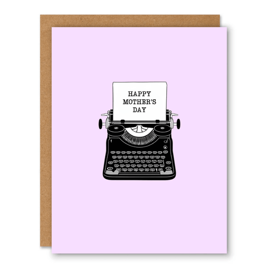 Vintage Typewriter Mother’s Day Card - Ink and Paper by Aaron