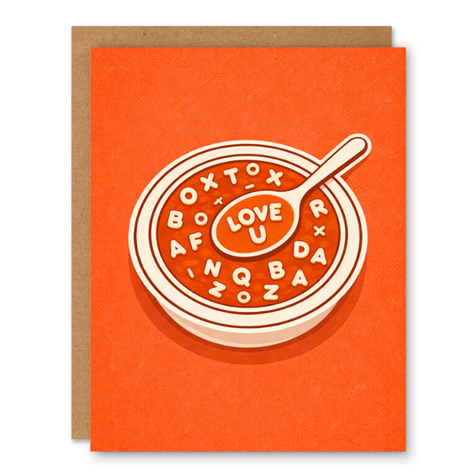 Alphabet Soup Love You Card