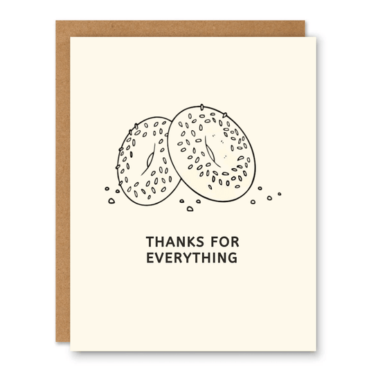 Thanks for Everything (Bagels) Card - Ink and Paper by Aaron